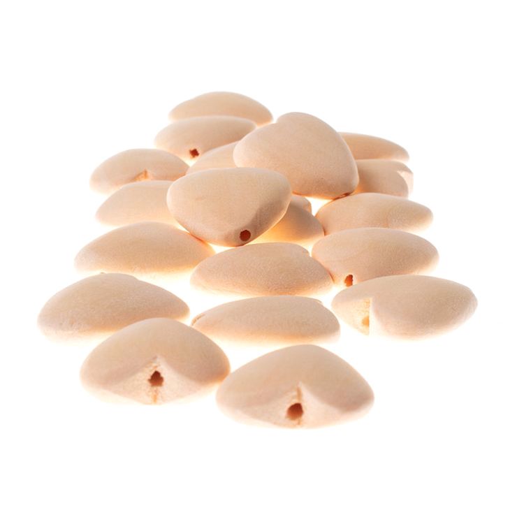 Бусины «Сердце», дерево, 20 мм, 20 шт. — картинка 4