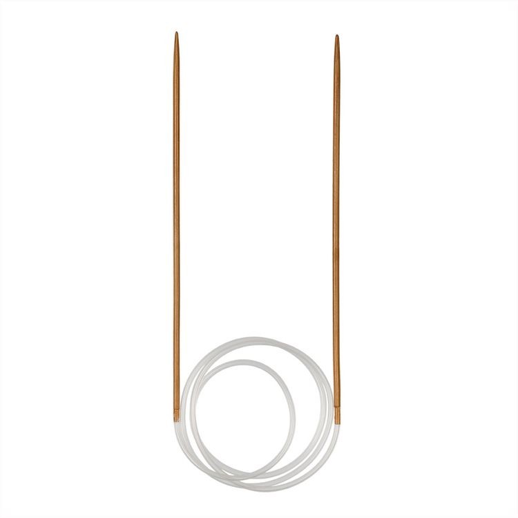 Спицы круговые, бамбук, d 2 мм, 80 см, карамельные, Gamma — картинка 2