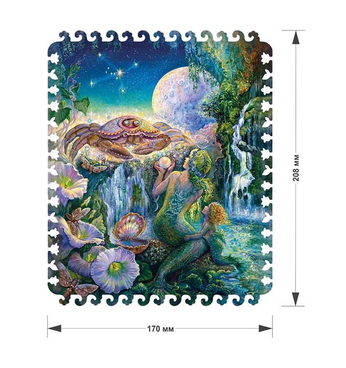 Деревянные пазлы DAVICI «Знак зодиака. Рак» — картинка 2