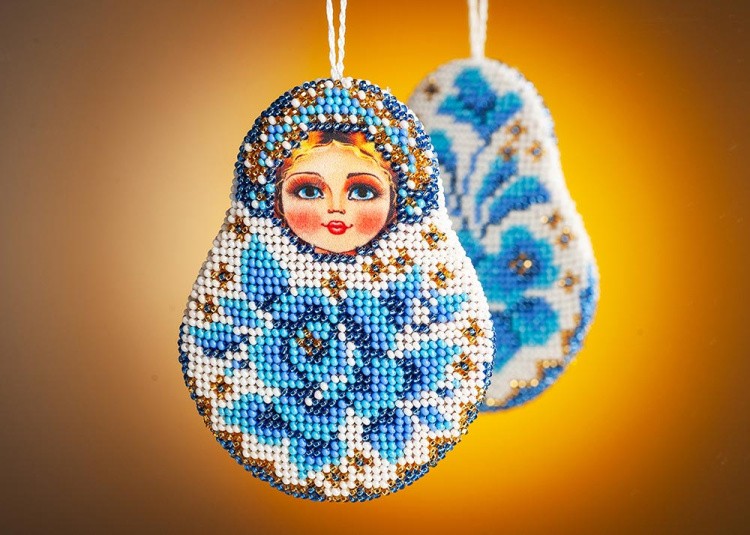 Набор для вышивания «Матрешка Гжель» — картинка 2