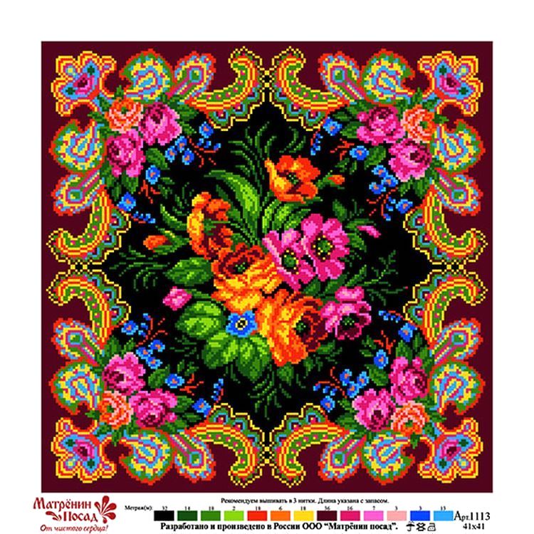 Рисунок на ткани «Чудесные узоры» — картинка 2