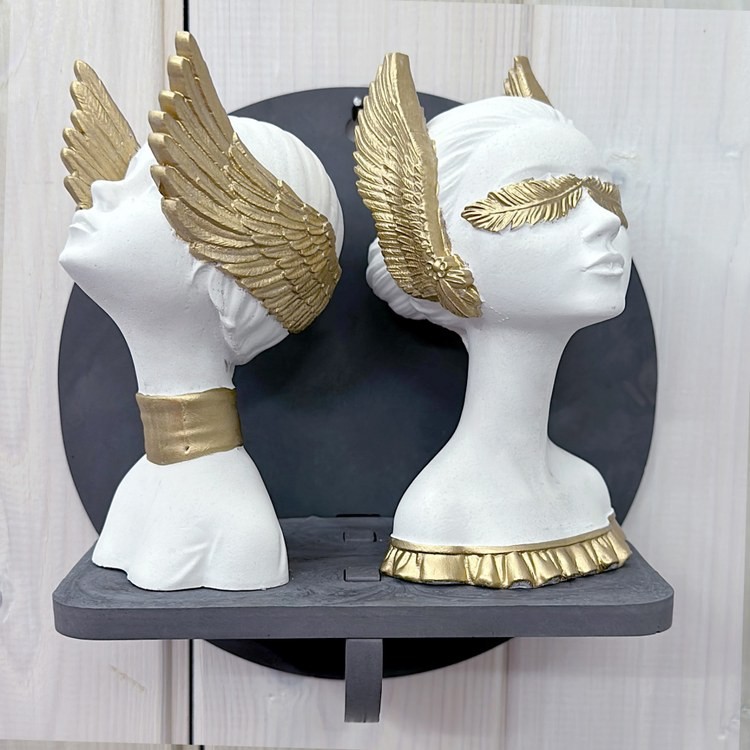 Силиконовый молд - Статуэтка девушка с крыльями №1, 15,5x12см, 1 шт. — картинка 6