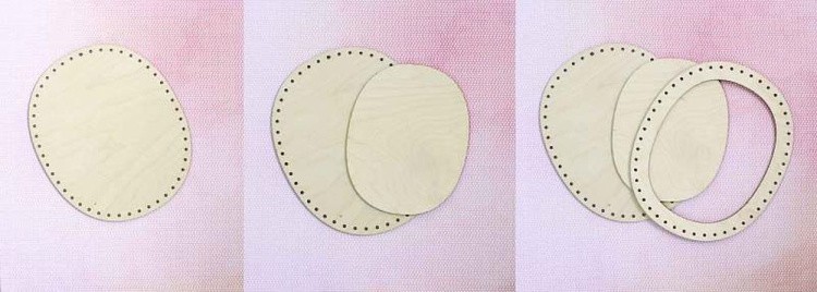 Рамка овальная, малая, 10x12,5 см — картинка 2