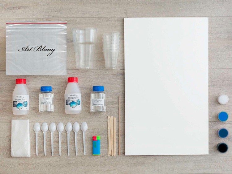 Набор для создания картины эпоксидной смолой ResinArt 30х50 см, Art Blong — картинка 2