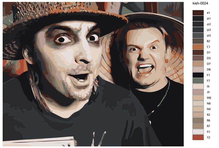 Картина по номерам «КиШ Король и Шут рок: Горшенев и Князев 2» — картинка 2