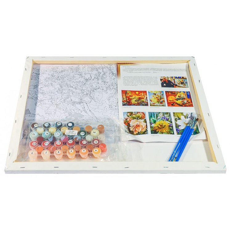 Картина по номерам «Хризантемы» — картинка 3