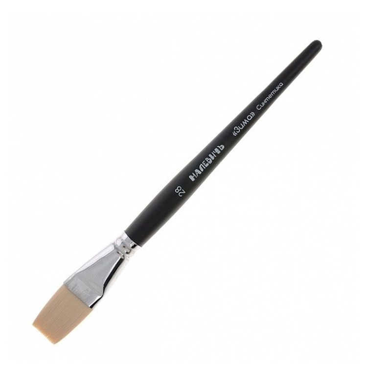 Кисть синтетическая «Зима» плоская №28 — картинка 2