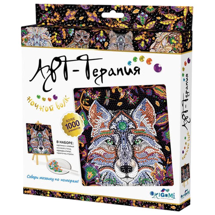 Алмазная вышивка «Ночной волк» — картинка 4