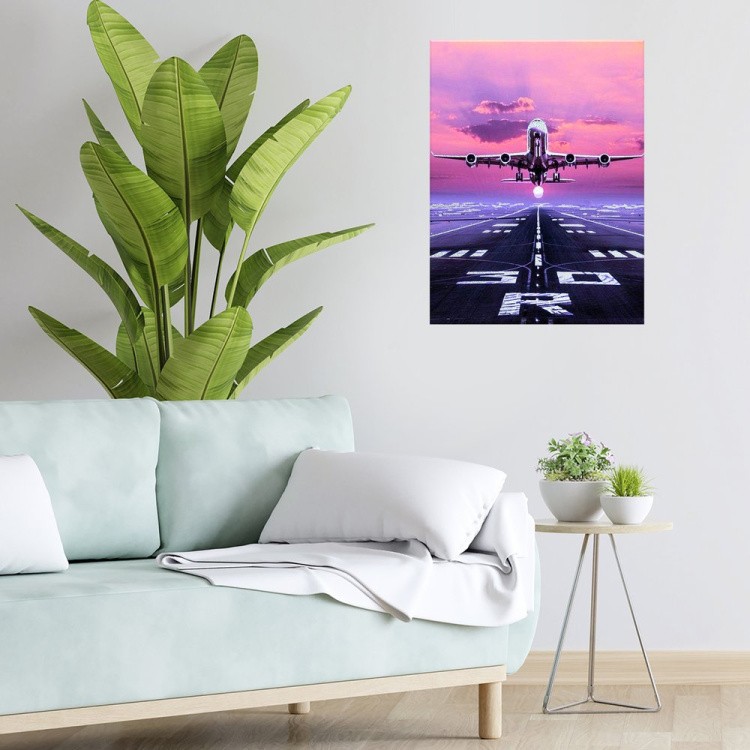 Картина по номерам с поталью платина «Взлёт» — картинка 6