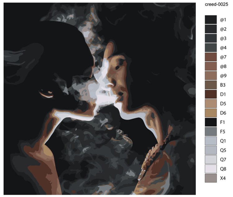 Картина по номерам «Егор Крид: Была не была, обложка 40x40» — картинка 2