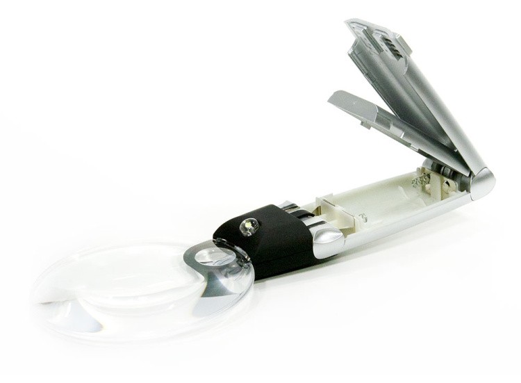 Лупа ручная 2х/6х с LED-подсветкой — картинка 3