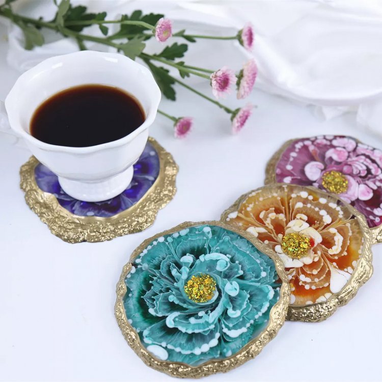 Силиконовый молд - Подстаканники с живым краем, 4 шт. — картинка 4