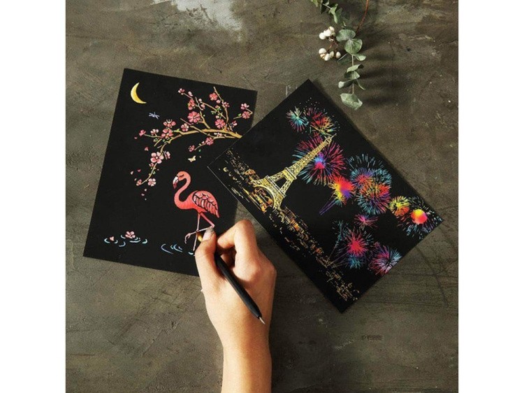 Набор скретч-открыток «Nature» (цветные) — картинка 4