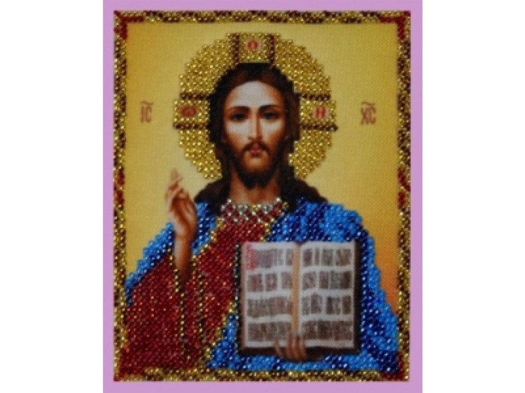 Набор для вышивания бисером Миниатюрная «Икона Христа Спасителя»