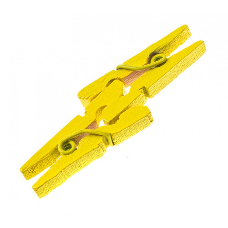 Прищепки декоративные, желтые — картинка 6