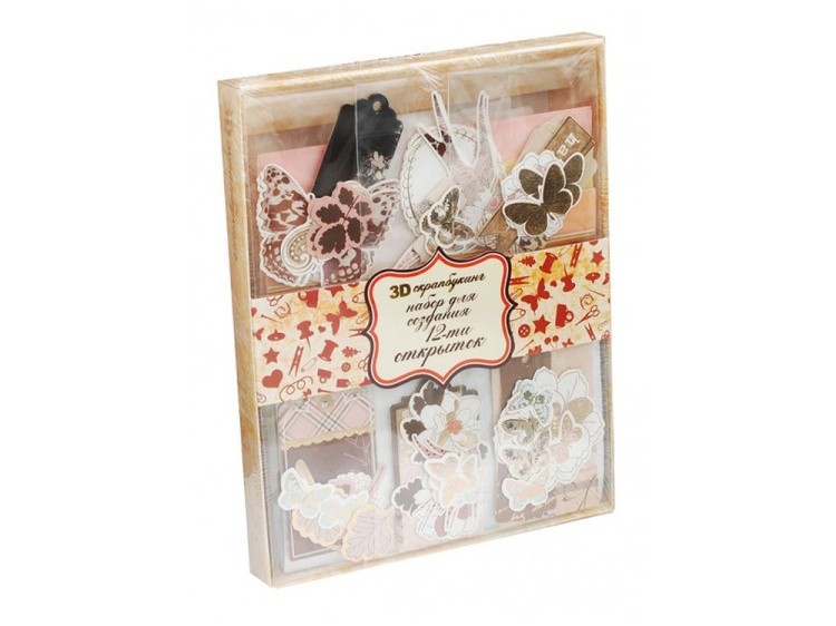 Набор из 12-ти открыток «В розовых тонах» — картинка 3