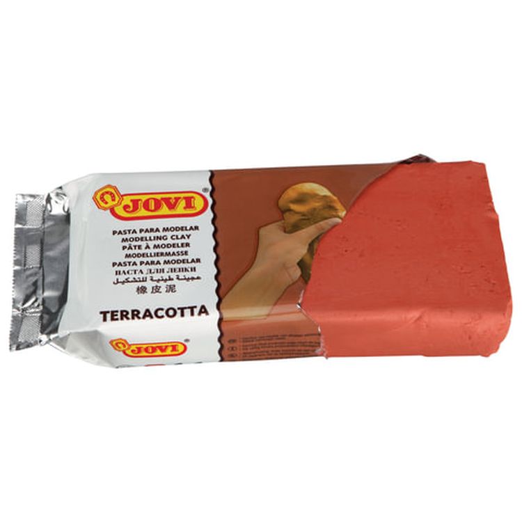 Паста (масса) для моделирования и лепки JOVI, отвердевающая, 250 г, терракотовая — картинка 2