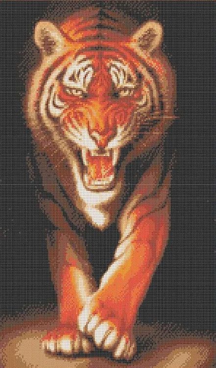 Рисунок на ткани «Хищники. Тигр»