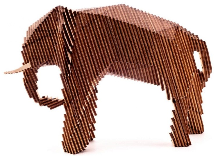 Конструктор из дерева «Большой Слон», UNIWOOD