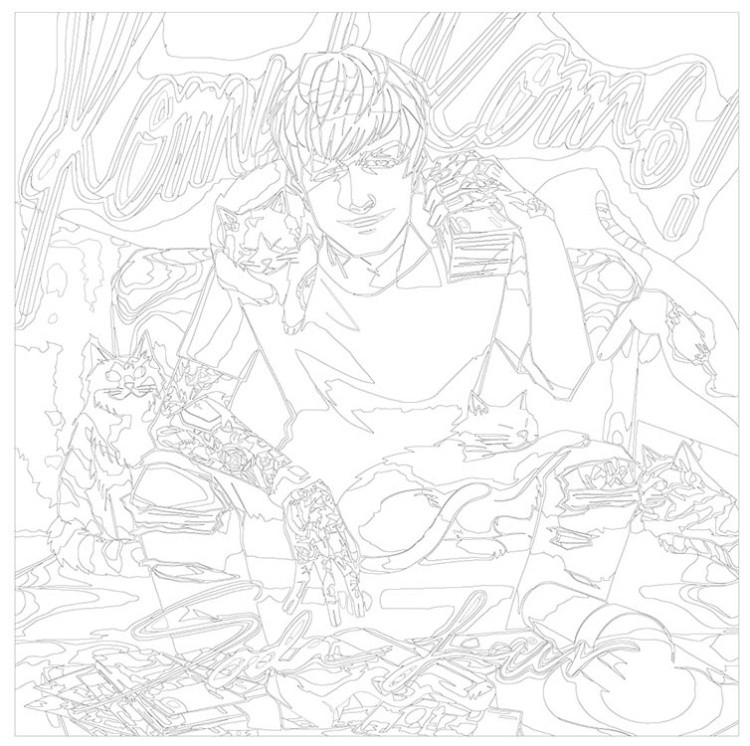 Картина по номерам «Рэпер Soda Luv Сода Лав Коть! Коть!» — картинка 3