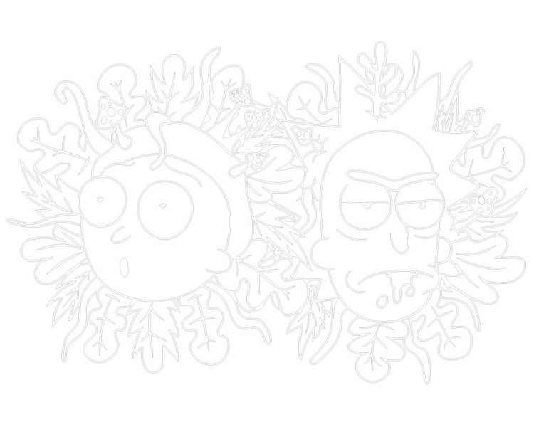 Картина по номерам «Рик и Морти: Психоделия» — картинка 3