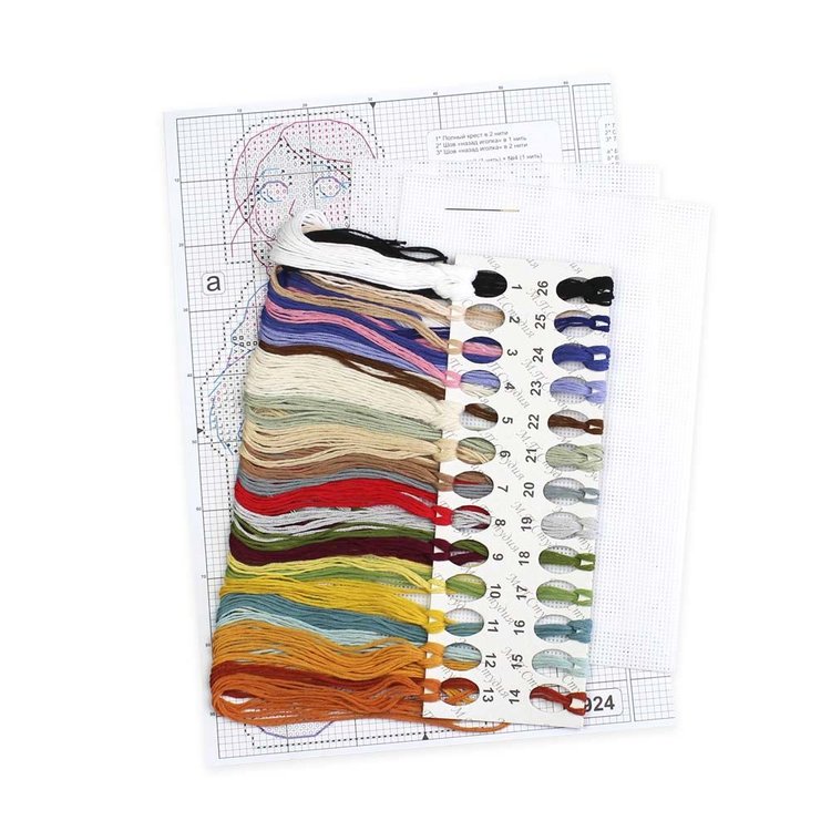 Набор для вышивания «Девочка в красных башмачках» — картинка 2