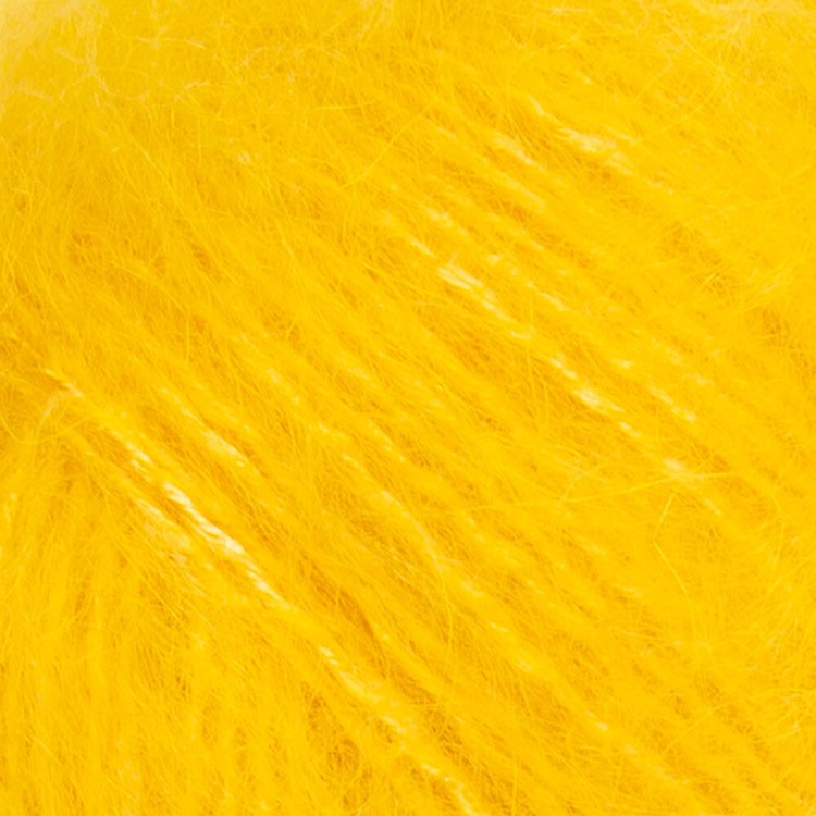 Пряжа YarnArt Mohair trendy (Мохер тренди) (136), канарейка, 5 шт. по 100 г — картинка 2