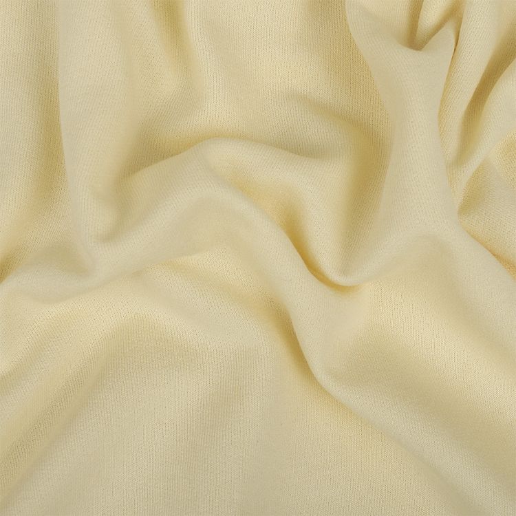 Ткань трикотаж Футер 2х нитка, начес, с лайкрой, 6 м, ширина 200 см, цвет: ваниль, TBY — картинка 2