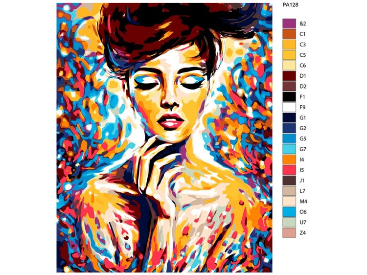 Картина по номерам «Аристократка» — картинка 2