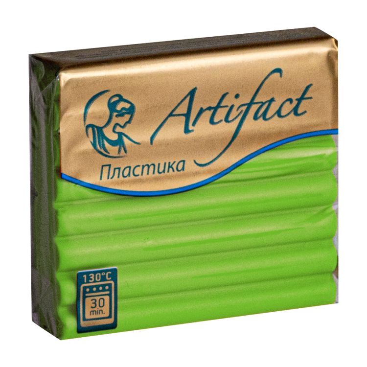 Полимерная глина, брус 56 г, цвет: мохито, Artifact