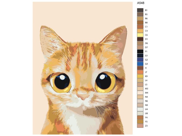 Картина по номерам «Желтоглазик» — картинка 2