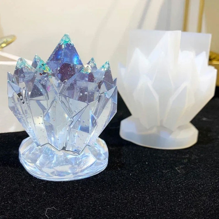 Силиконовый молд - Свеча кристалл, 6xd7 см — картинка 2