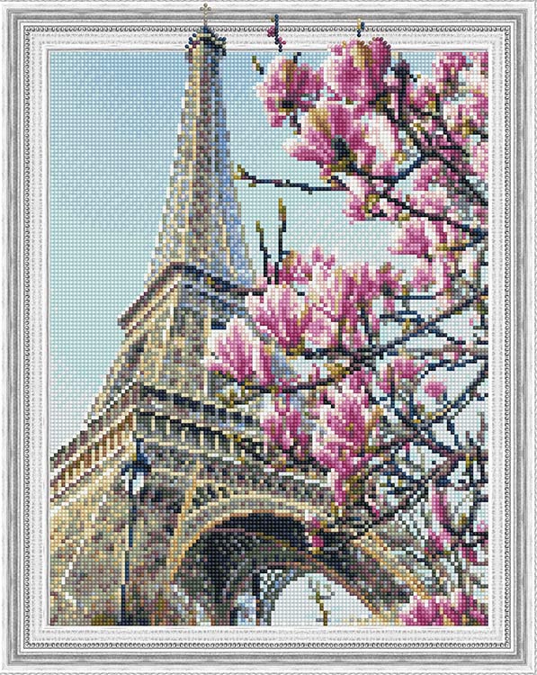 Алмазная вышивка 5D «Весна в Париже»