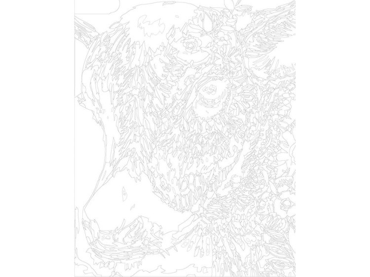 Картина по номерам «Бурёнка» — картинка 3