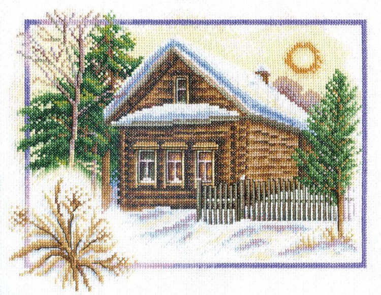 Набор для вышивания «Зима в деревне»