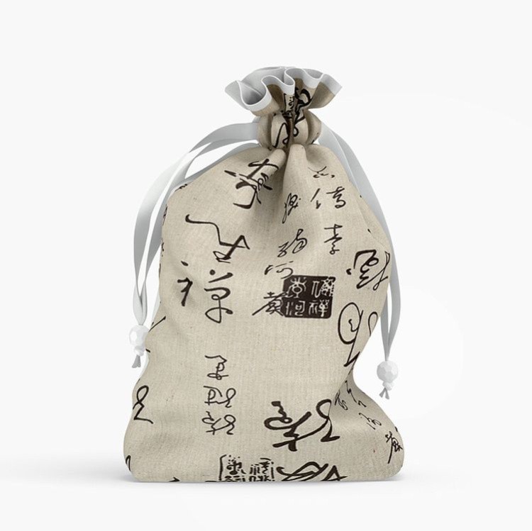 Ткань льняная, 1 м x 150 см, 140 г/м², цвет: черный, надписи, TBY — картинка 7