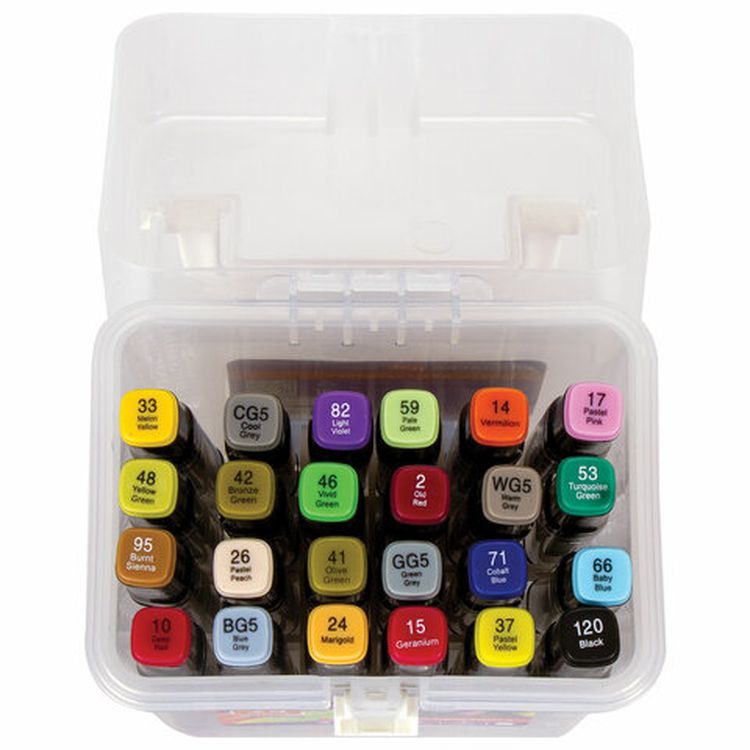 Маркеры для скетчинга двусторонние BRAUBERG ART DEBUT BLACK, цвет: базовые цвета — картинка 3