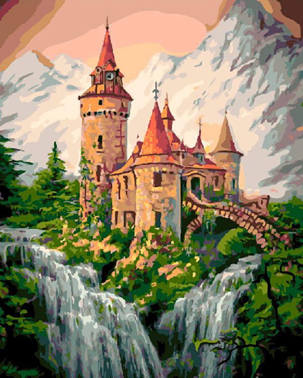 Картина по номерам «Сказочный замок»