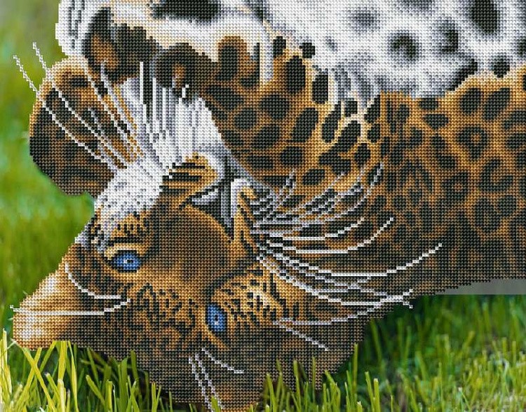 Алмазная вышивка «Игривый леопард»