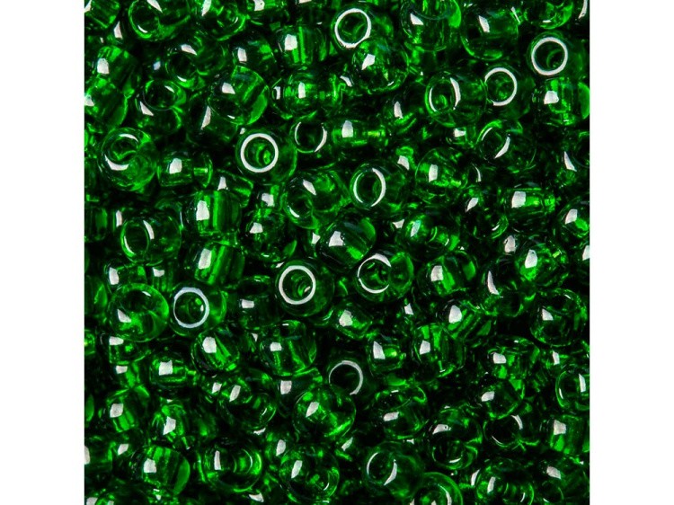 Бисер Чехия круглый 311-19001 5,5 мм 03/0, 50 г, цвет: 50120 темно-зеленый