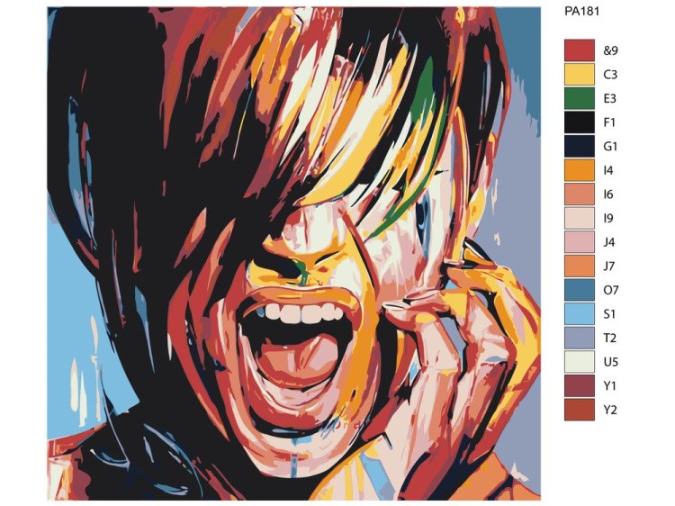 Картина по номерам «Красочный крик» — картинка 2