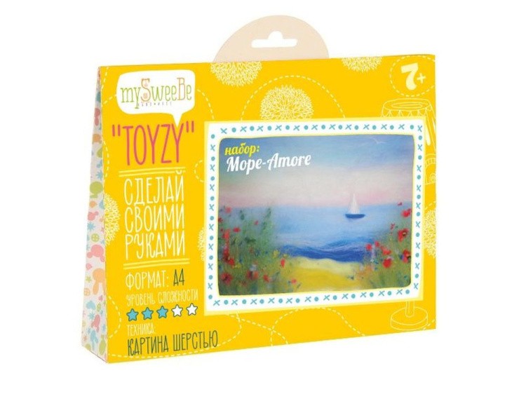 Картина шерстью «Море-Amore» — картинка 2