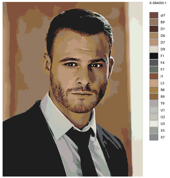 Картина по номерам «Серкан Болат» — картинка 2