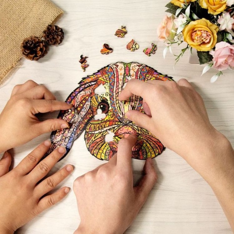 Деревянные пазлы «Домашний Кролик M», Woodbests — картинка 4