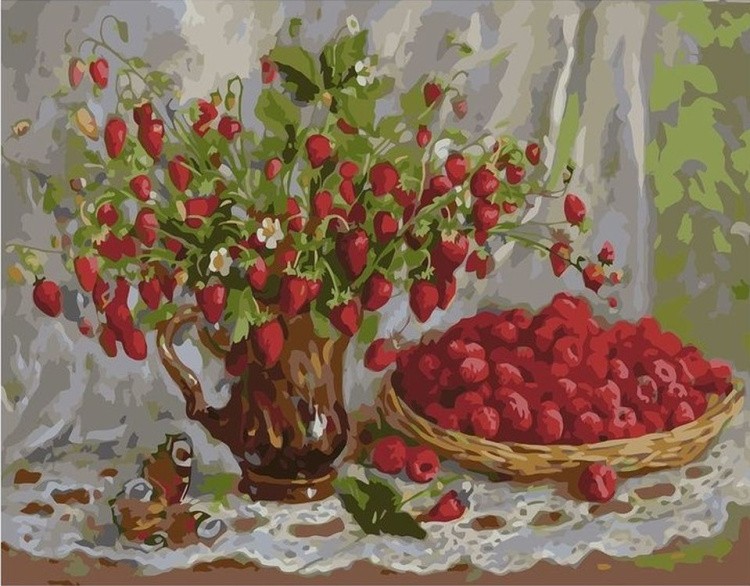 Картина по номерам «Лесные ягоды»