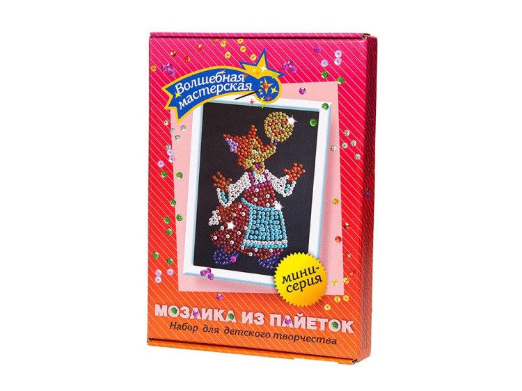 Мозаика из пайеток «Лисичка» — картинка 3