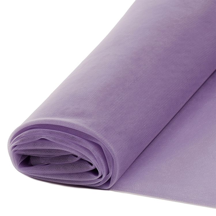 Еврофатин мягкий матовый Hayal Tulle, 5 м, ширина 300 см, 100% полиэстер цвет: пудрово-сиреневый, Hayal — картинка 3