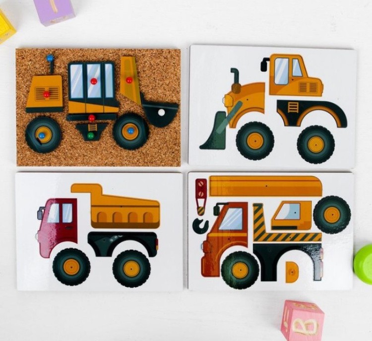 Конструктор «Веселые гвоздики. Строительная техника» — картинка 5