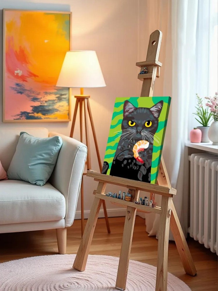 Картина по номерам «Любимое лакомство. Креветки» — картинка 9