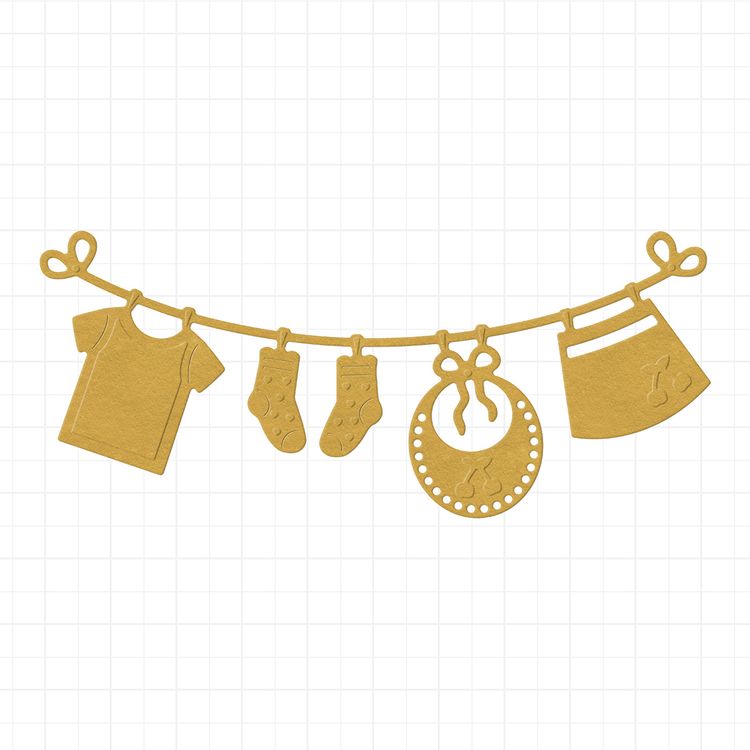 Нож для вырубки «Детские вещички», 10,3x4,6 см, Mr.Painter — картинка 2